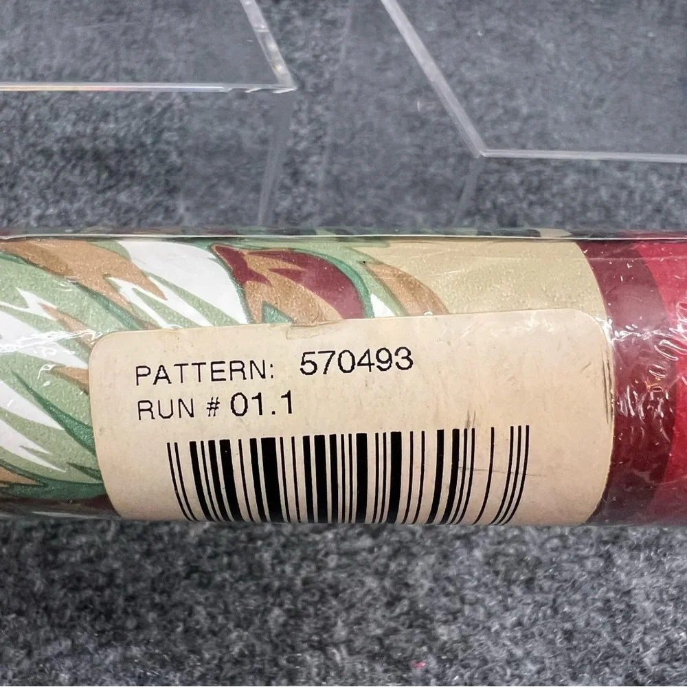Waverly Wallpaper Border Pattern 570493 Maroon & Green